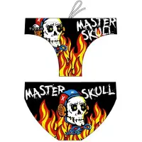 Turbo Master Halloween Skulls Swimming Brief Noir S Homme