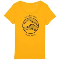 Sierra Climbing Conscious Short Sleeve T-shirt Jaune XS Femme