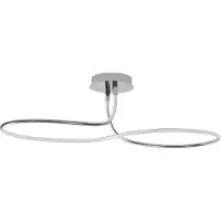 Lyora Plafonnier Fungo Boucle chromée