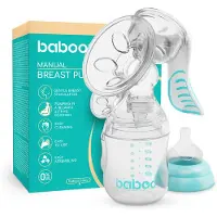 BABOO Manual Breast Pump with 4-level Suction Strength Tire-lait 1 pcs