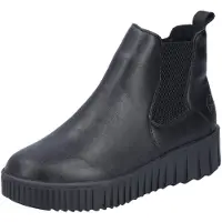 Rieker Damen Chelsea Boots Schwarz