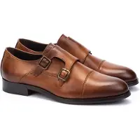 Martinelli pour homme. 1492-2632Z Empire 1492 chaussures en cuir marron (41), Plat, 1 à 3 cm, Boucle, Casuel, Classique