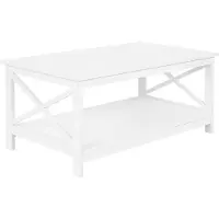 Beliani Table Basse Blanche Foster