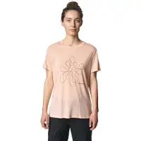 Houdini Tree Message Short Sleeve T-shirt Rose M Femme