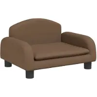 vidaXL Canapé pour enfants Marron 50x40x30 cm Tissu