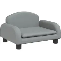 vidaXL Canapé enfant gris clair 50x40x30 cm Tissu