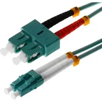 Helos - LWL Patchkabel - SC Duplex-Mode - LC Duplex-Mode - 7.5 m - 50/125 Mikrometer - OM3