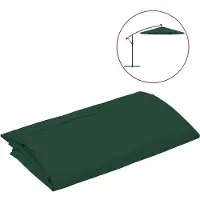 vidaXL Housse de rechange pour parasol vert 300 cm