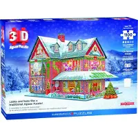 Eurographics 3D Puzzle Maison de Noël - Kit de décoration d'hiver