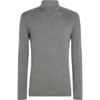 Icebreaker - Sous-vêtement en laine de mérinos - M Merino 260 Tech LS Half Zip Gritstone Heather pour Homme en Laine - Taille M - Gris