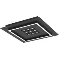 Eglo Lumière LED moderne de plafond Balazote 36x36 cm - noir