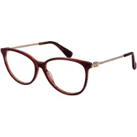 Max mara Lunettes de soleil femme - - Mm5078@54071# - Bordeaux - Forme ronde - Synthétique - Décontractée - Pont 14 mm