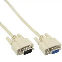 InLine 17732 câble VGA 2 m VGA (D-Sub) Beige