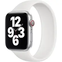 Apple Solo Strap en silicone pour l'Watch | 44/45/46/49 mm - Taille 9 - Blanc