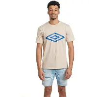 Umbro T-shirt à manches courtes Turkana, beige, taille M, homme