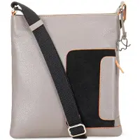 Mywalit Sac à bandoulière gris / noir