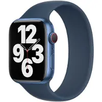 Apple Solo Strap en silicone pour l'Watch | 38/40/41/42 mm - Taille 4 - Abyss Blue