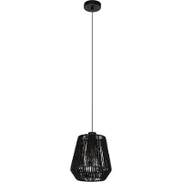 Eglo Lampe suspendue à corde Persley Ø 22cm - noir