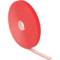 DeLOCK Velcro - 10 mètres - Rouge -
