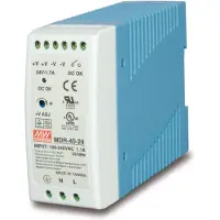 Planet Technology Corp. PWR-40-24 Din-Rail Power Supply (PWR-40-24) 40 watts, 24V, 1