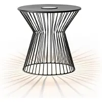 DS Produkte LUMALAND Table d'appoint - avec LED, solaire et USB - in & outdoor - facile d'entretien