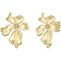 Yokoamii Boucles d'oreilles jaune d'or
