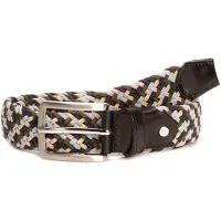 BA98 Ceinture 'Cologne' beige / bleu clair / marron / kaki
