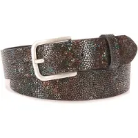 BA98 Ceinture gentiane / brun foncé