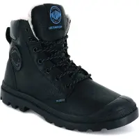 Palladium Baskets hautes 'Pampa' bleu / noir