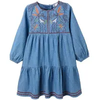 Zippy 3107515901 Long Sleeve Dress Bleu 3-4 Years Fille