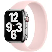 Apple Bracelet Boucle unique en Silicone Watch | 44/45/46/49 mm - Taille 4 - Chalk Pink