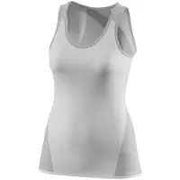Loeffler Transtex Light Sleeveless T-shirt Gris 32-34 Femme