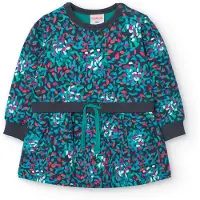 Boboli Fleece Printed Long Sleeve Dress Multicolore 18 Months Fille