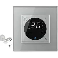 Livolo Thermostat avec gris de contrôle de la zone | Avec moteur solaire filaire