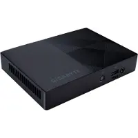 Gigabyte Mini-ordinateur de bureau BRIX BNIP-N100, processeur Intel N100 2,9 GHz, 1 emplacement SO-DIMM DDR4, 2 emplacements M.2 SSD, Wi-Fi 6E + Bluetooth 5.2, couleur noire