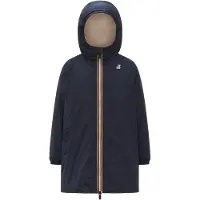 K-way - Veste longue isolée, imperméable, coupe-vent - P.Le Vrai 4.0 Eiffel Orsetto Depht Blue - Taille Enfant 10 ans - Navy