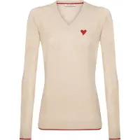 Felix Hardy Pull-over beige / rouge vif