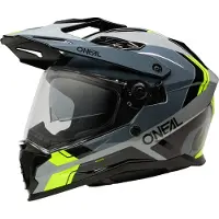 O'Neal D-SRS, casque d aventure ,Noir/Gris/Jaune Néon ,L