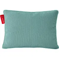 Auronic Heat Pillow - Tricoté - 45x60 - Sans fil - Rechargeable - Oreiller électrique - Infrarouge - Bleu pastel