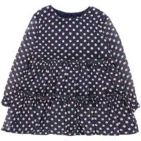 Boboli Chiffon Long Sleeve Short Dress Bleu 12 Months Fille