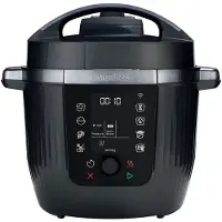 Instant Multicuiseur Pro Max, 1200 W, 5,7 l, étanche, avec contrôle Wi-Fi, 3 niveaux de pression, cuve intérieure en acier inoxydable avec poignées, noir