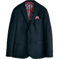 Next Veste de costume bleu marine / rouge