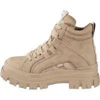 Buffalo Bottines à lacets 'Aspha' beige / jaune / blanc