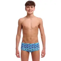 Funky Trunks Sidewinder Swimming Boxer Bleu 8 Years Garçon