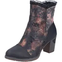 Rieker Bottines marron / rose / noir