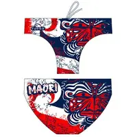 Turbo Maori Flag Waterpolo Swimming Brief Bleu 11-12 Years Garçon