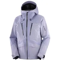 Salomon - Veste de ski imperméable et chaude - Spark Jacket M Blue Granite pour Homme - Taille M - Violet