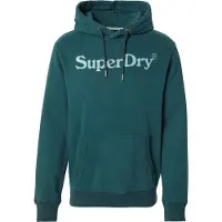 Superdry Sweat-shirt 'Ny Venue' émeraude / blanc naturel