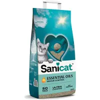 Sanicat Huiles Essentielles Sans Parfum Litière Pour Chat 10kg