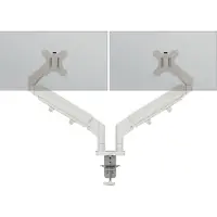 Leitz Ergo Spacesaving Double Monitor Stand Argenté